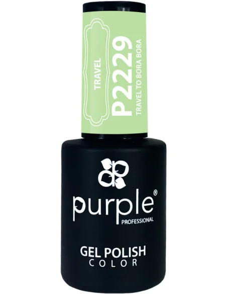 PURPLE GEL POLISH COLOR TRAVEL TO BORA BORA 10ML