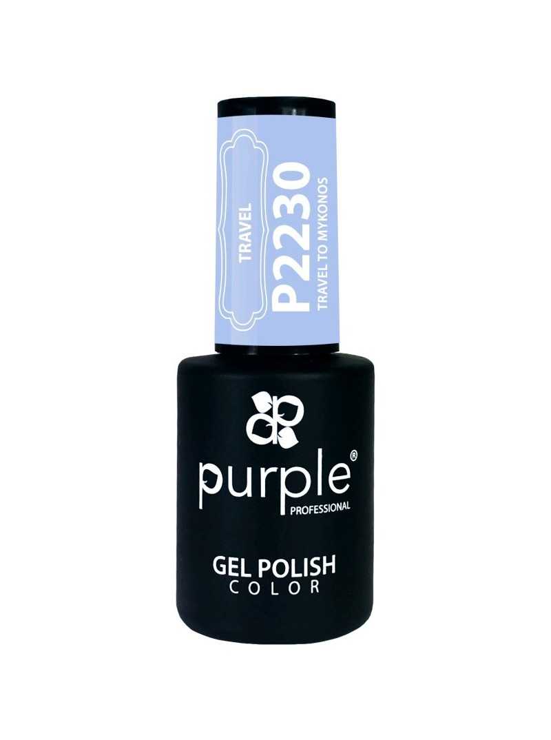 PURPLE GEL POLISH COLOR TRAVEL TO MYKONOS 10ML|Mathiss