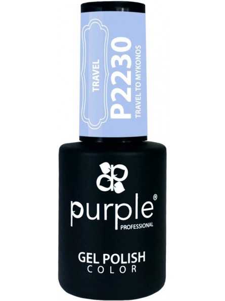 PURPLE GEL POLISH COLOR TRAVEL TO MYKONOS 10ML|Mathiss