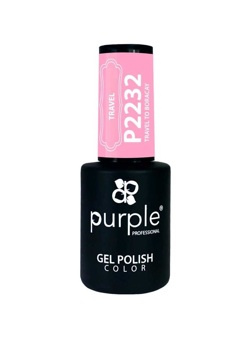 PURPLE GEL POLISH COLOR TRAVEL TO BORACAY 10ML|Mathiss