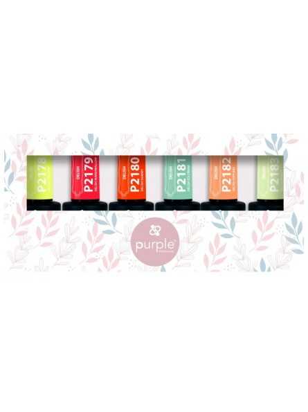 PURPLE KIT GEL POLISH COLOR DELISH COLLECTION|Mathiss