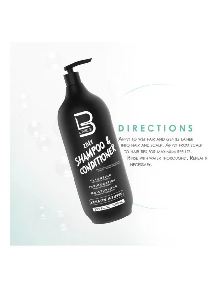 L3VEL3 2-IN-1 SHAMPOO & CONDITIONER 1000ML