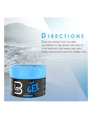 L3VEL3 HAIR GEL SUPER STRONG HOLD 250ML