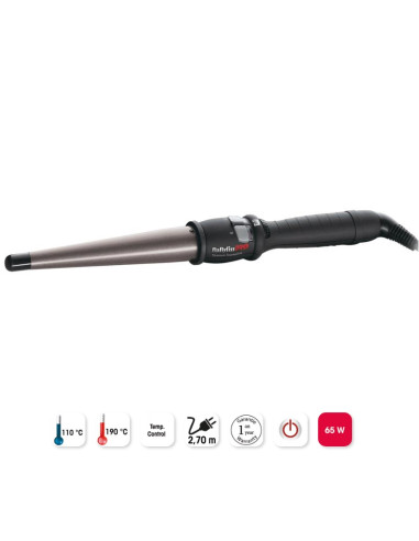 BABYLISSPRO TENACILLA CONICA 32-19MM TITANIO-TURMALINA