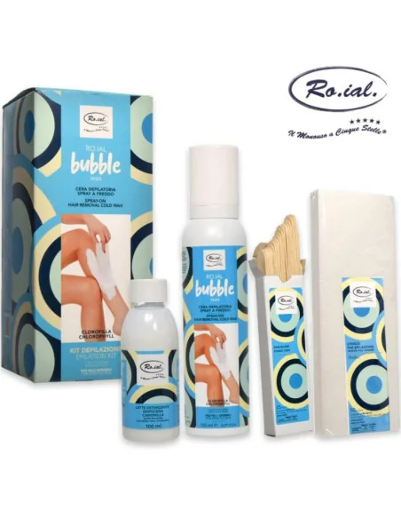 Ro.ial Bubble Wax Kit Depilacion Fria Clorofila