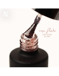 ***PURPLE ROSE FLAKE NO WIPE TOP COAT 15ML*** 2