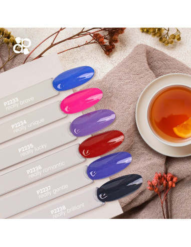 PURPLE GEL POLISH COLOR REALLY ROMANTIC 10ML