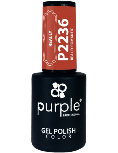 PURPLE GEL POLISH COLOR REALLY ROMANTIC 10ML