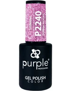 PURPLE GEL POLISH COLOR STUNNING NECKFLAKE 10ML