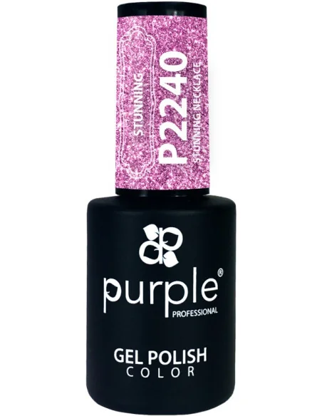 Purple Gel Polish Color Stunning Neckflake 10ml