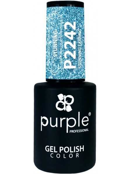 PURPLE GEL POLISH COLOR STUNNING EARRING 10ML|Mathiss