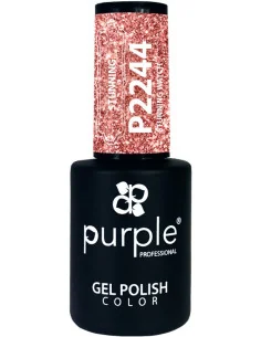 PURPLE GEL POLISH COLOR STUNNING WATCH 10ML