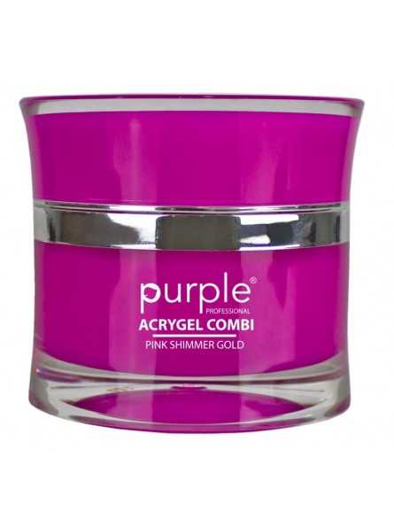 PURPLE ACRYGEL COMBI PINK SHIMMER GOLD 50ML|Mathiss