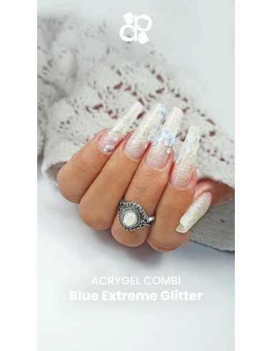 ***PURPLE ACRYGEL COMBI BLUE EXTREME GLITTER 50ML****