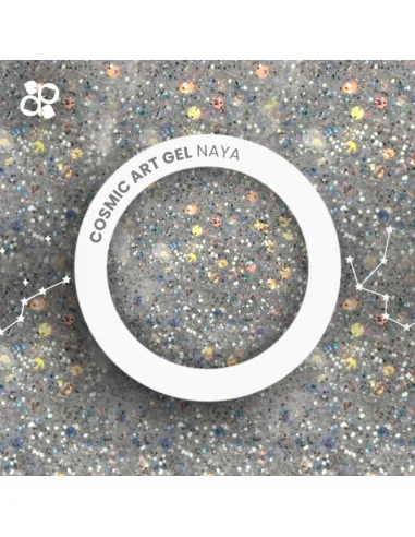 ***PURPLE COSMIC ART GEL NAYA 5GR***