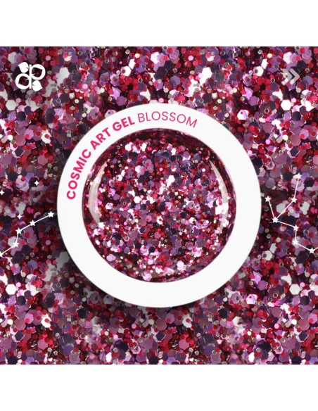 ***PURPLE COSMIC ART GEL BLOSSOM 5GR***