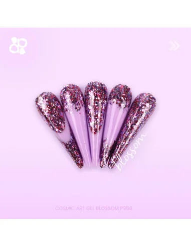 ***PURPLE COSMIC ART GEL BLOSSOM 5GR***
