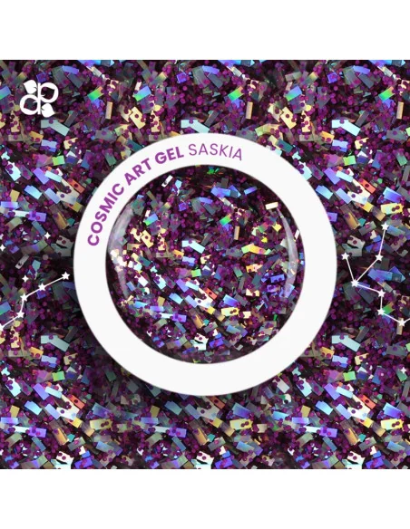 ***PURPLE COSMIC ART GEL SASKIA 5GR***