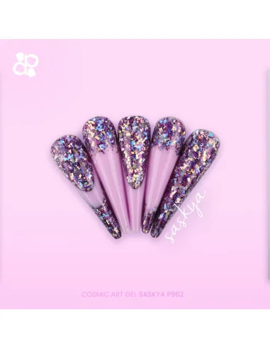 ***PURPLE COSMIC ART GEL SASKIA 5GR***