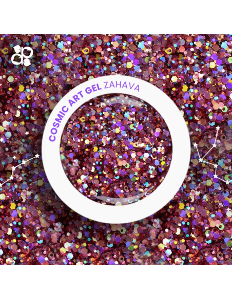 ***PURPLE COSMIC ART GEL ZAHAVA 5GR***