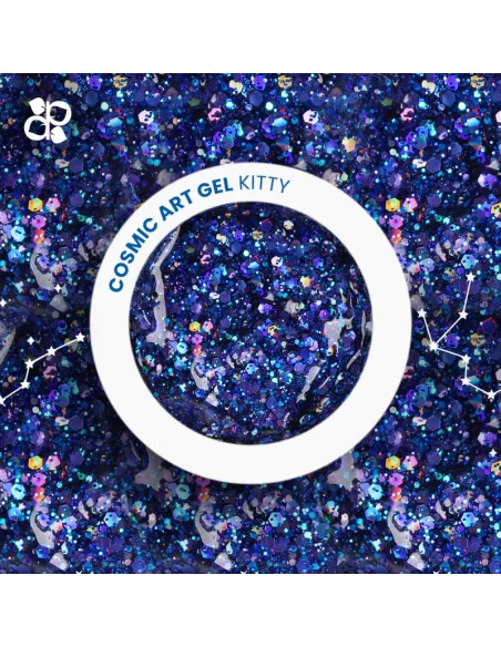 ***PURPLE COSMIC ART GEL KITTY 5GR***