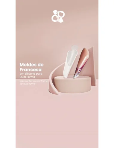 ***PURPLE FRENCH SILICONE DUAL FORMS PADS MODEL C (6 HOJAS X 12 TALLAS)***