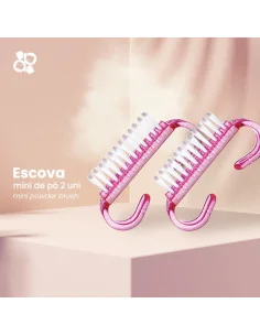 PURPLE MINI CEPILLO LIMPIADOR 2UDS 2