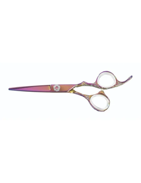 Cisoria Tijera Corte Offset Pink Sparkle 6" | Mathiss Ibiza