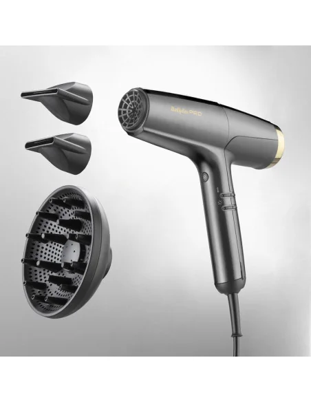 BaByliss PRO Secador Falco Negro/dorado 2000w