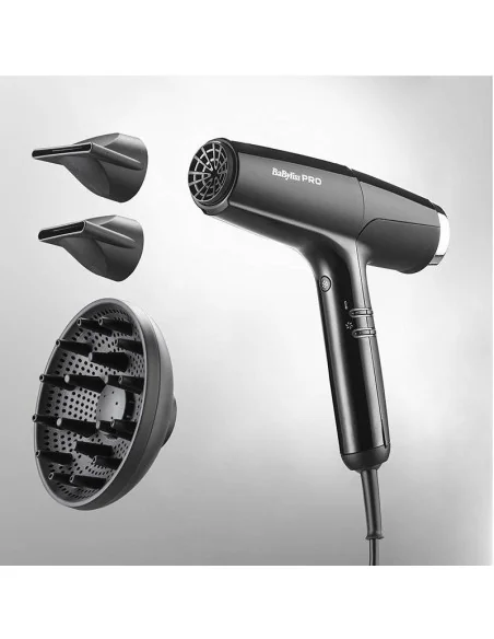 BaByliss PRO Secador Falco Negro/plateado 2000w