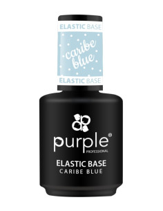 ***PURPLE ELASTIC BASE CARIBE BLUE 15ML***
