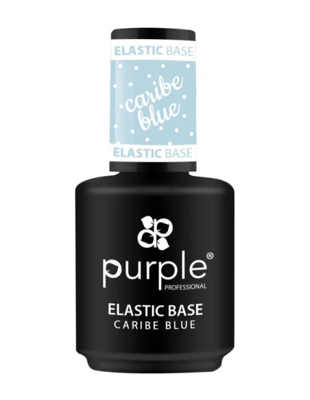 ***PURPLE ELASTIC BASE CARIBE BLUE 15ML***