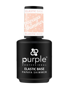 ***PURPLE ELASTIC BASE PAPAIA SHIMMER 15ML***