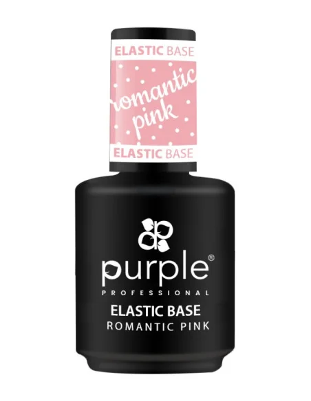 ***PURPLE ELASTIC BASE ROMANTIC PINK 15ML***
