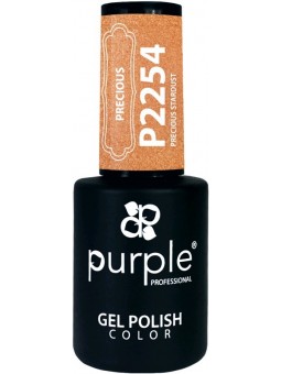 PURPLE GEL POLISH COLOR PRECIOUS STARDUST 10ML|Mathiss