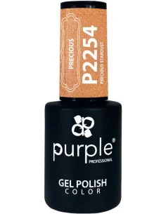 PURPLE GEL POLISH COLOR PRECIOUS STARDUST 10ML