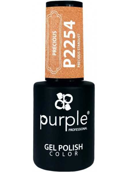 PURPLE GEL POLISH COLOR PRECIOUS STARDUST 10ML|Mathiss