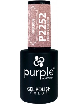 PURPLE GEL POLISH COLOR PRECIOUS ROSE GOLD 10ML|Mathiss