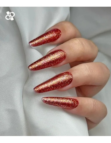 PURPLE GEL POLISH COLOR PRECIOUS GOLDEN COOPER 10ML