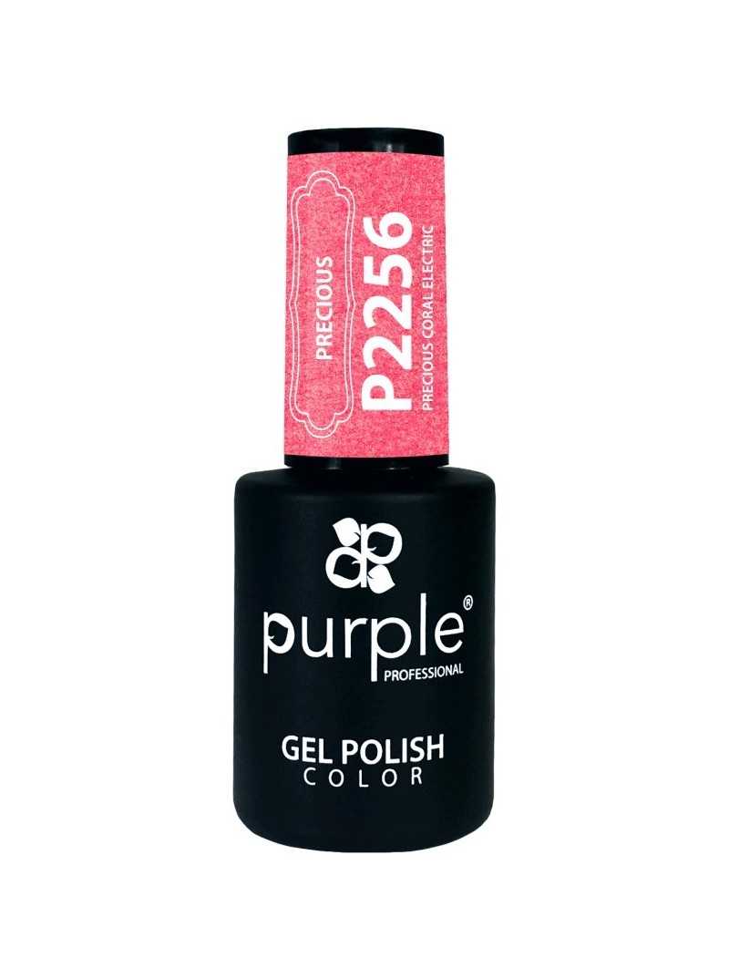 Mathiss|PURPLE GEL POLISH COLOR PRECIOUS CORAL ELECTRIC 10ML|5600920738318
