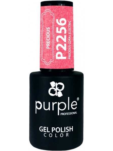 Mathiss|PURPLE GEL POLISH COLOR PRECIOUS CORAL ELECTRIC 10ML|5600920738318