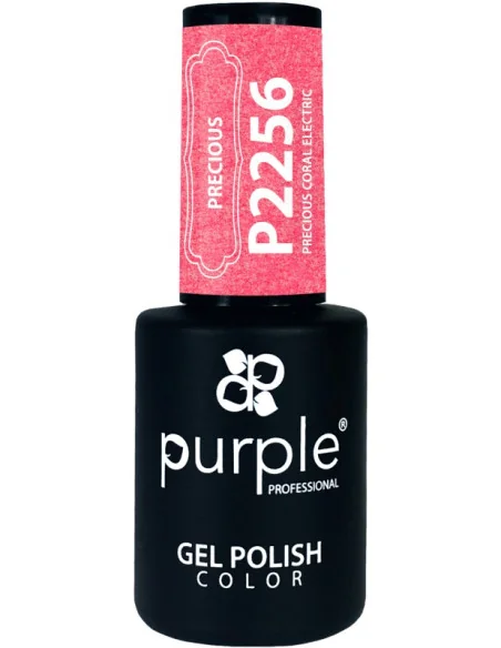 PURPLE GEL POLISH COLOR PRECIOUS CORAL ELECTRIC 10ML