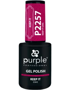 PURPLE GEL POLISH COLOR KEEP IT CHIC 10ML