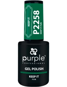 PURPLE GEL POLISH COLOR KEEP IT FUN 10ML