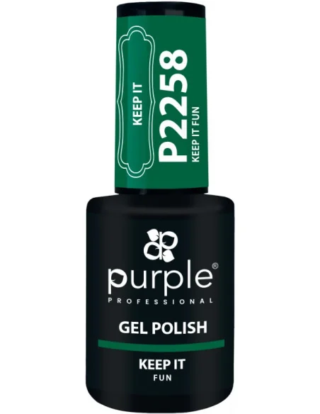 PURPLE GEL POLISH COLOR KEEP IT FUN 10ML