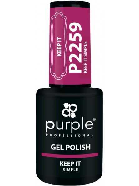 PURPLE GEL POLISH COLOR KEEP IT SIMPLE 10ML|Mathiss