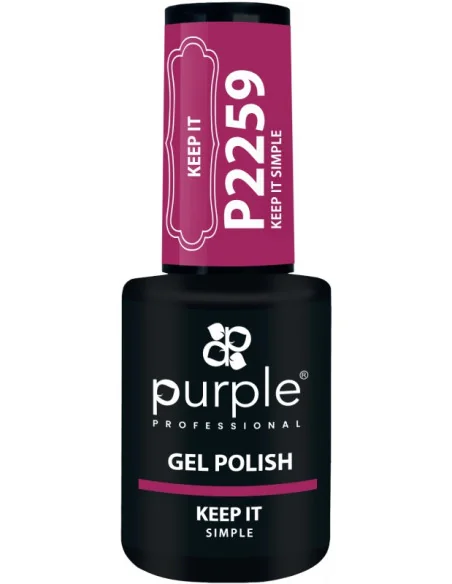 PURPLE GEL POLISH COLOR KEEP IT SIMPLE 10ML