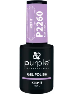 PURPLE GEL POLISH COLOR KEEP IT REAL 10ML