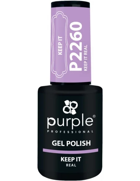 PURPLE GEL POLISH COLOR KEEP IT REAL 10ML