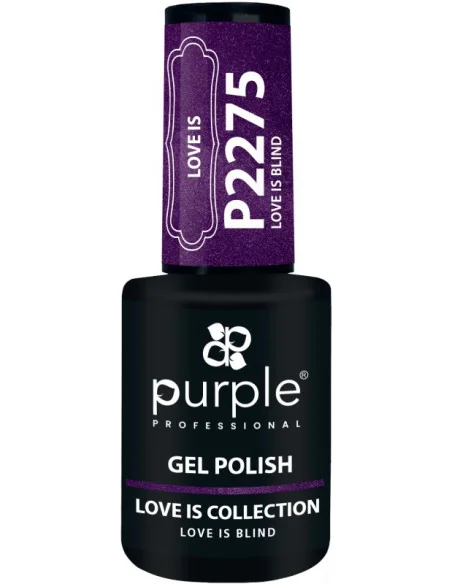 PURPLE GEL POLISH COLOR LOVE IS BLIND 10ML
